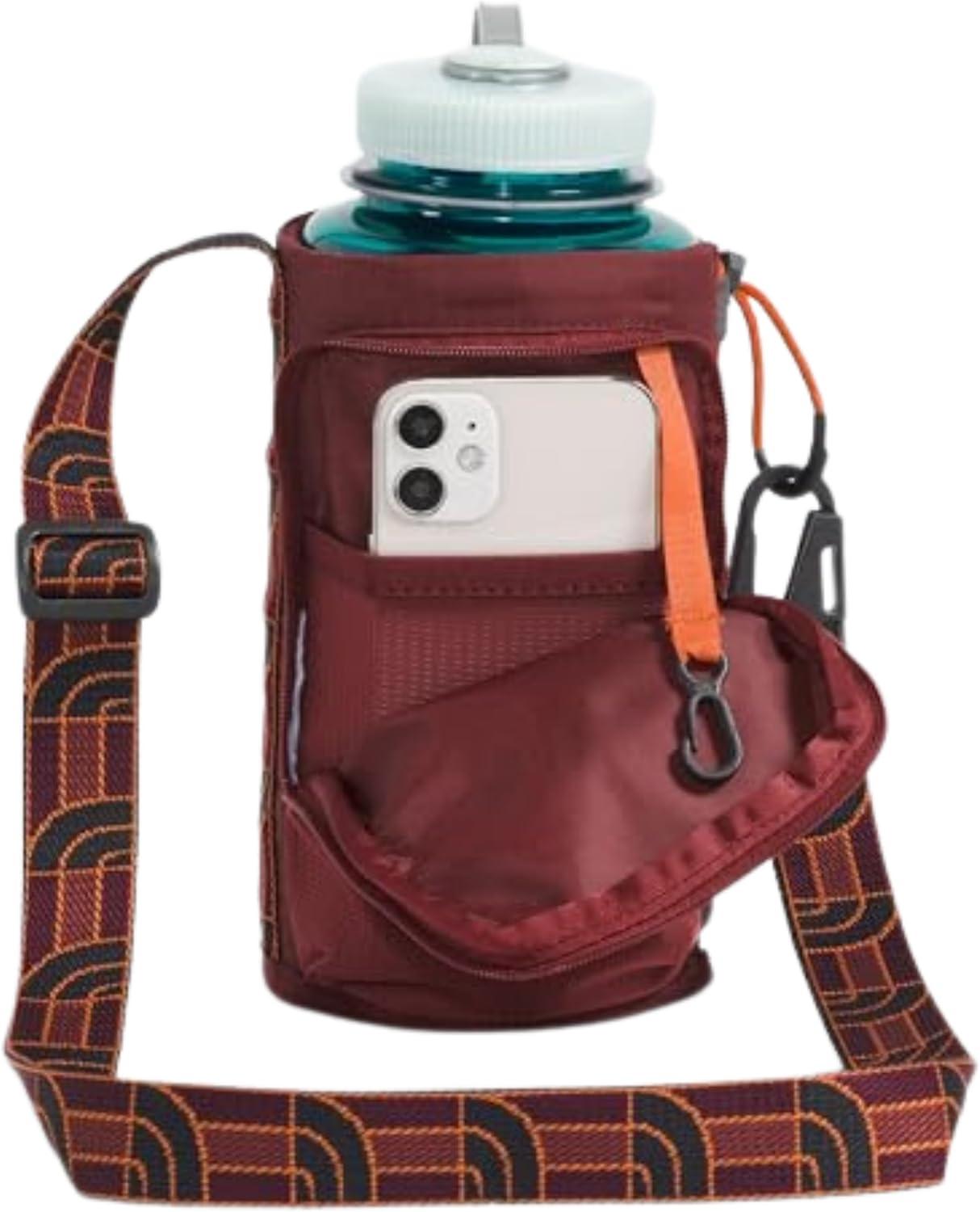imageTHE NORTH FACE Borealis Water Bottle Holder Adjustable Strap WaterRepellent Finish External Pocket with Key HookSumacIron Bronze One Size