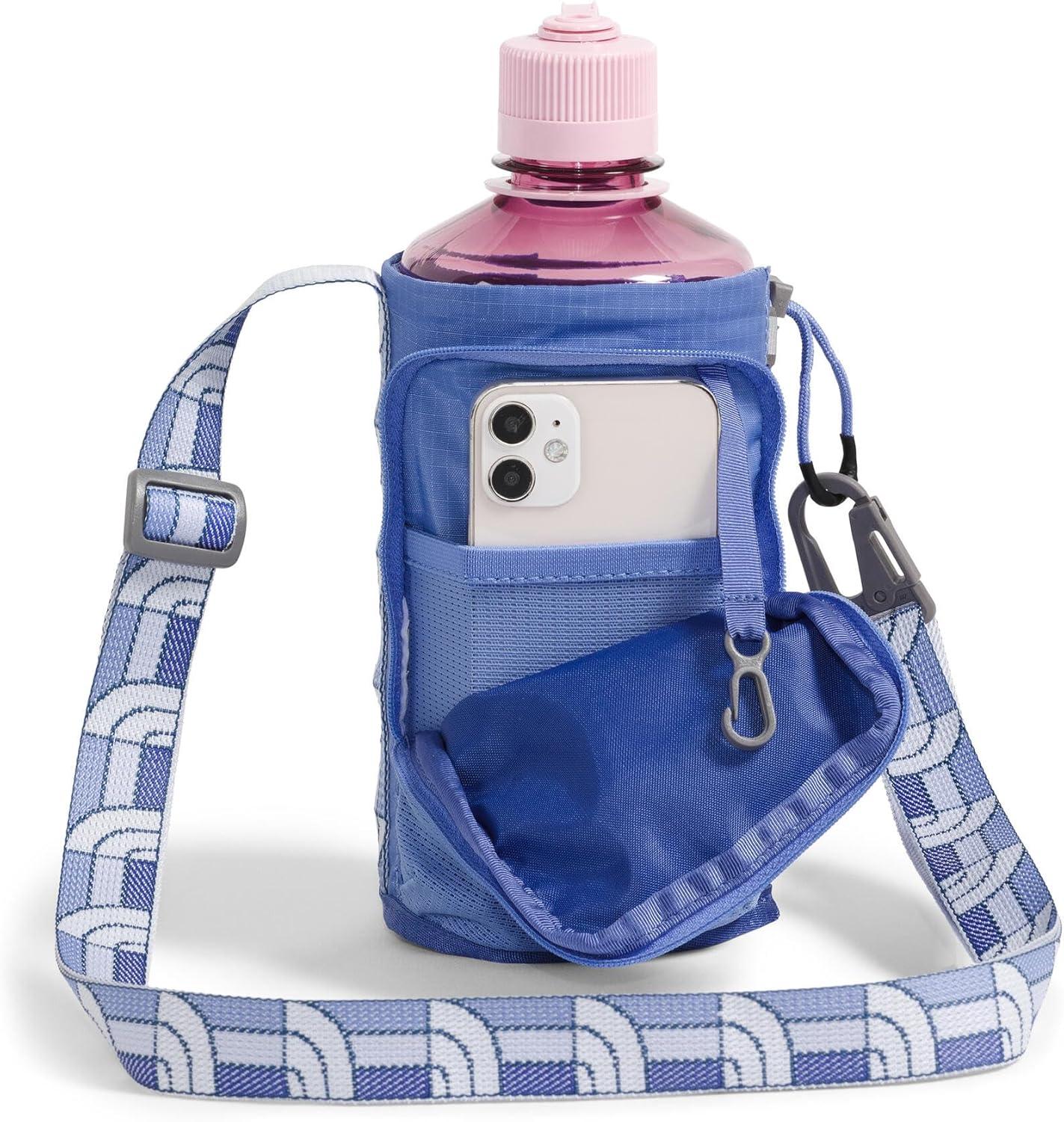 imageTHE NORTH FACE Borealis Water Bottle Holder Adjustable Strap WaterRepellent Finish External Pocket with Key HookVirtual BlueIndigo Plum One Size