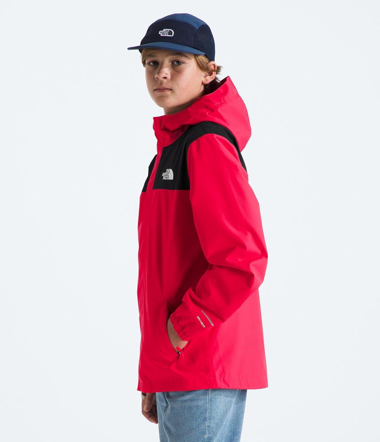 imageTHE NORTH FACE Boys Antora Waterproof Rain JacketHibiscus