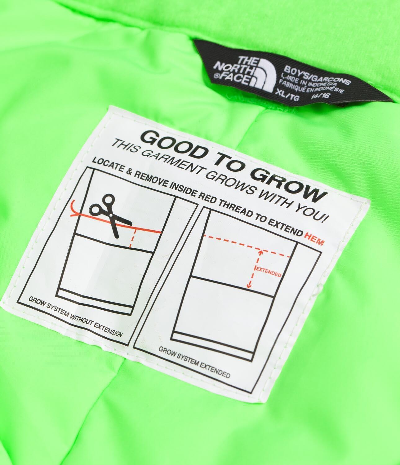 imageTHE NORTH FACE Boys Freedom Insulated Pant Waterproof for Ski ampamp Snowboard Gaiters Adjustable Waist Zip PocketsSafety Green