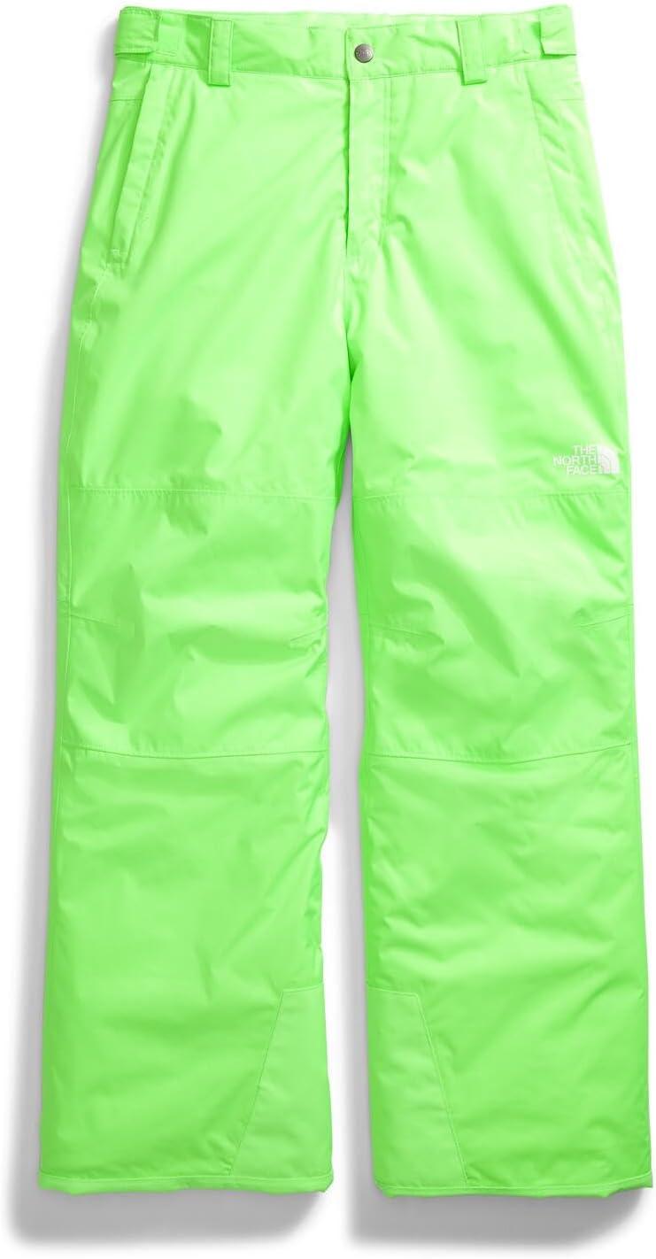 imageTHE NORTH FACE Boys Freedom Insulated Pant Waterproof for Ski ampamp Snowboard Gaiters Adjustable Waist Zip PocketsSafety Green