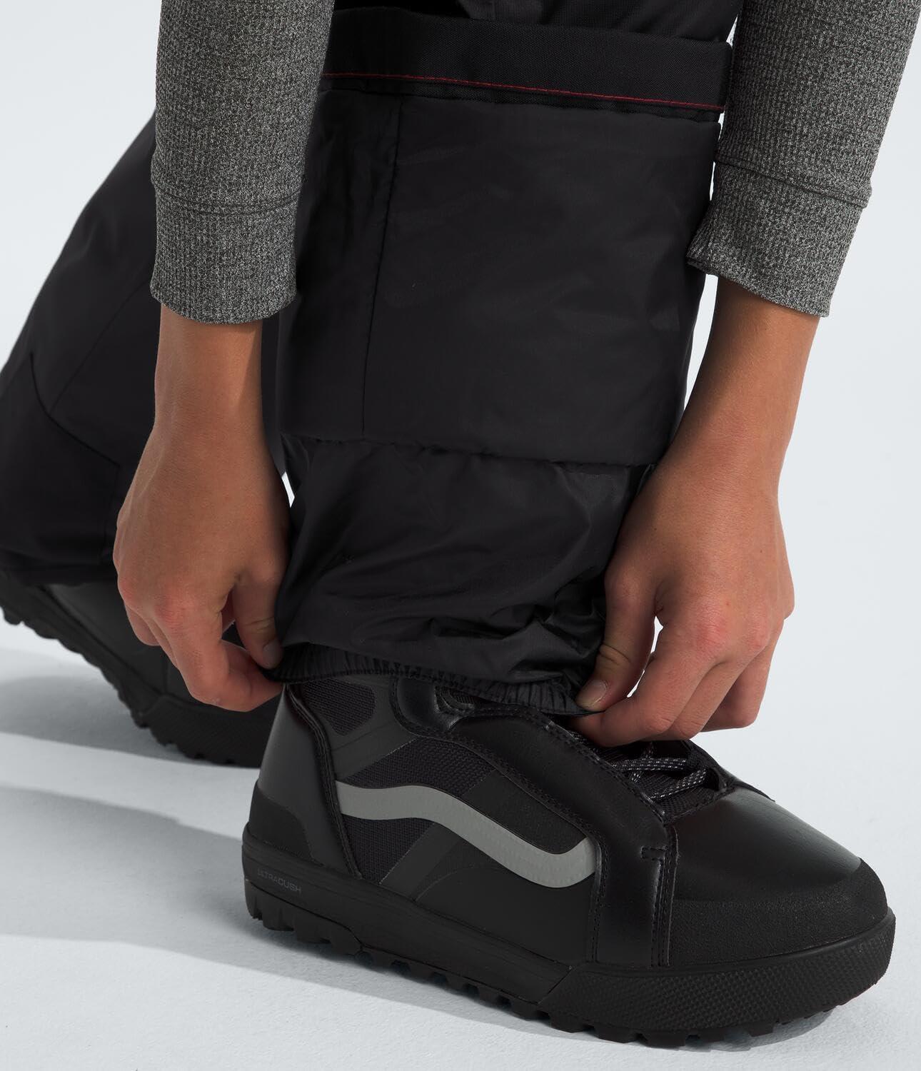 imageTHE NORTH FACE Boys Freedom Insulated Pant Waterproof for Ski ampamp Snowboard Gaiters Adjustable Waist Zip PocketsTnf Black