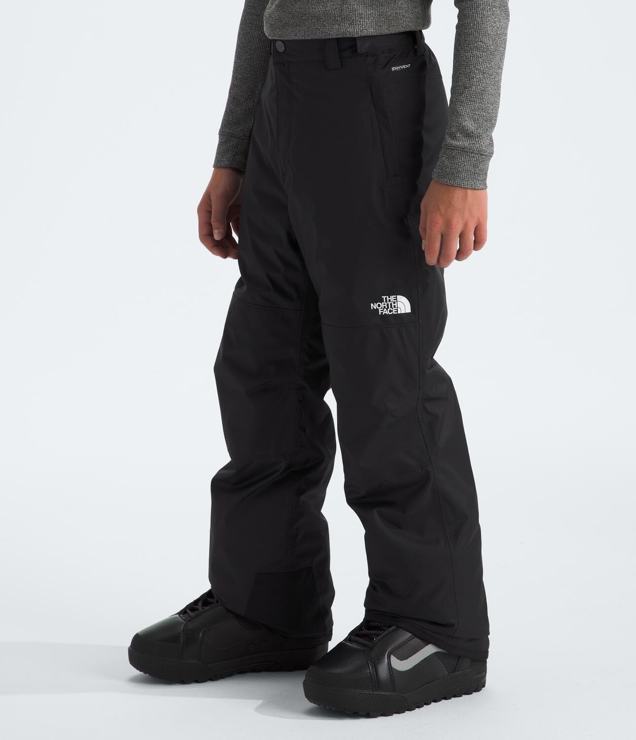 imageTHE NORTH FACE Boys Freedom Insulated Pant Waterproof for Ski ampamp Snowboard Gaiters Adjustable Waist Zip PocketsTnf Black