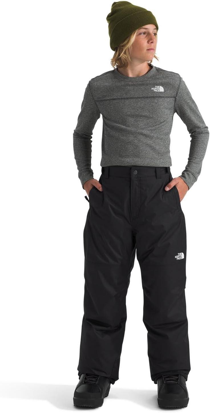 imageTHE NORTH FACE Boys Freedom Insulated Pant Waterproof for Ski ampamp Snowboard Gaiters Adjustable Waist Zip PocketsTnf Black