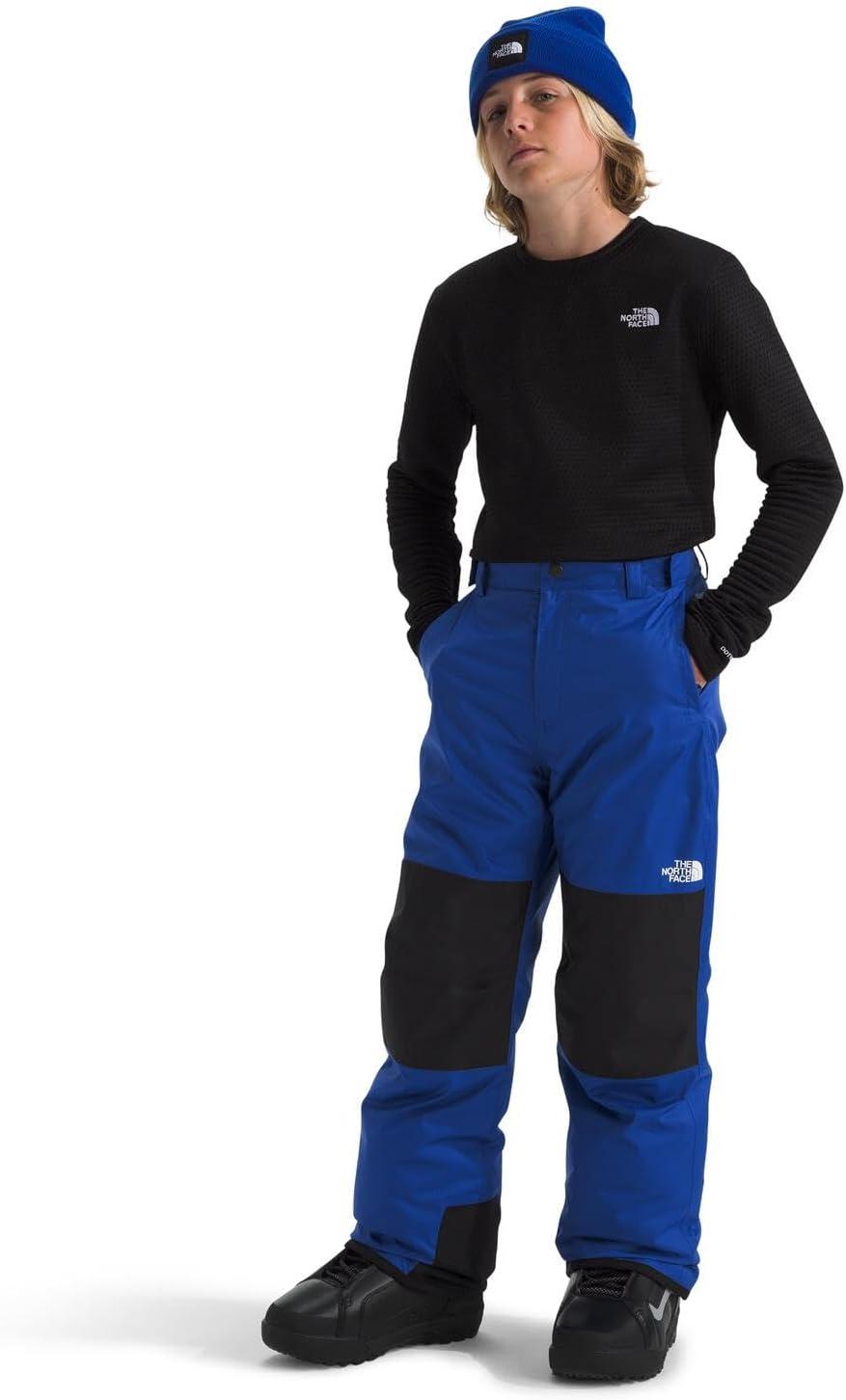 imageTHE NORTH FACE Boys Freedom Insulated Pant Waterproof for Ski ampamp Snowboard Gaiters Adjustable Waist Zip PocketsTnf Blue