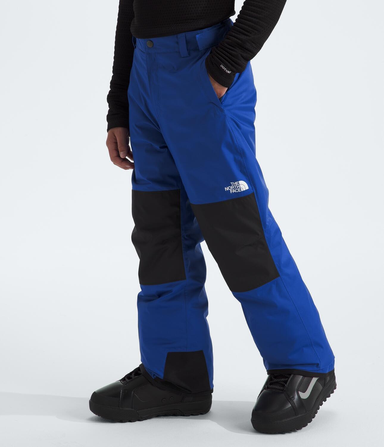 imageTHE NORTH FACE Boys Freedom Insulated Pant Waterproof for Ski ampamp Snowboard Gaiters Adjustable Waist Zip PocketsTnf Blue