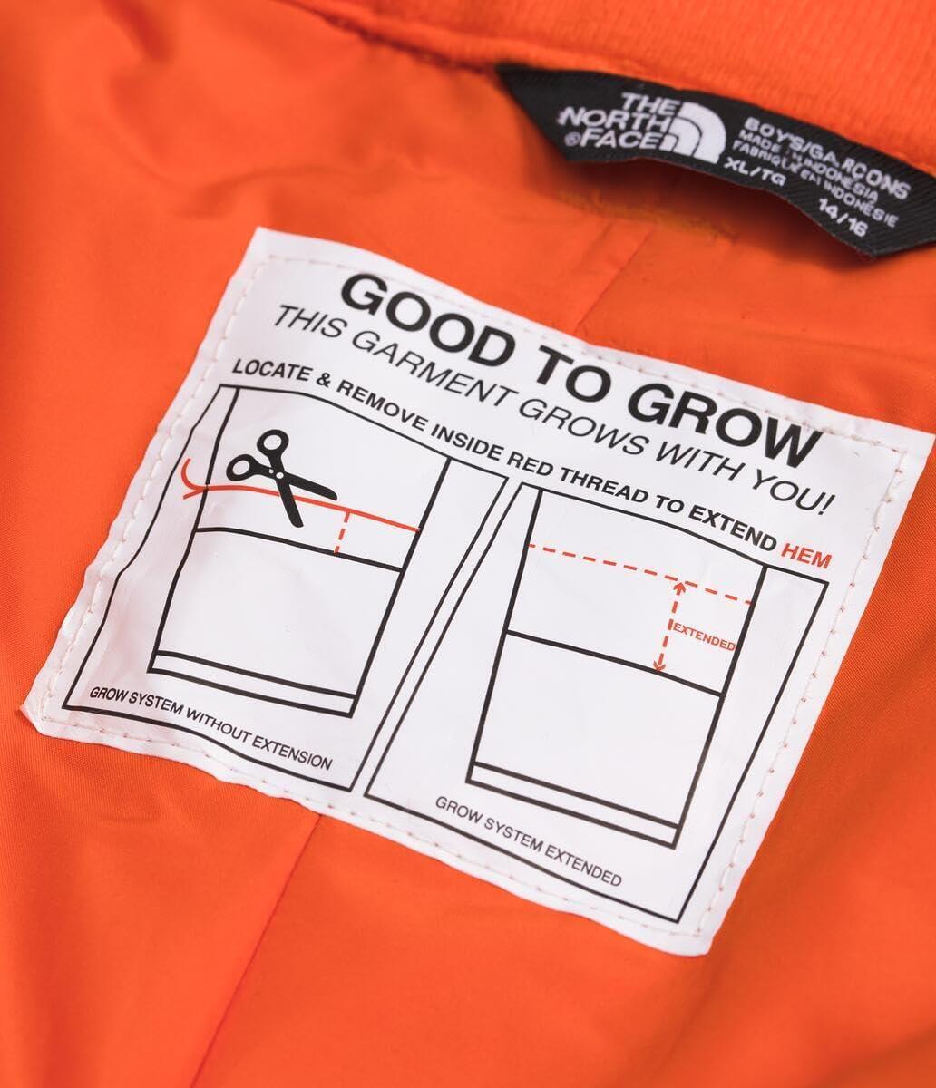 imageTHE NORTH FACE Boys Freedom Insulated Pant Waterproof for Ski ampamp Snowboard Gaiters Adjustable Waist Zip PocketsTnf Orange