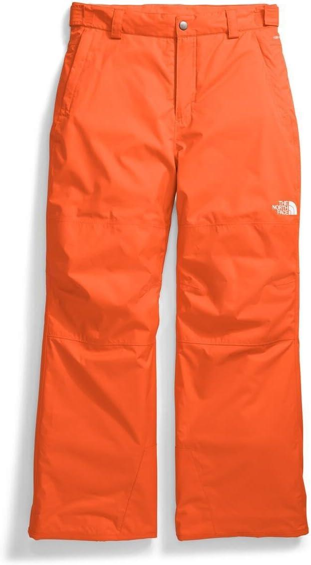 imageTHE NORTH FACE Boys Freedom Insulated Pant Waterproof for Ski ampamp Snowboard Gaiters Adjustable Waist Zip PocketsTnf Orange