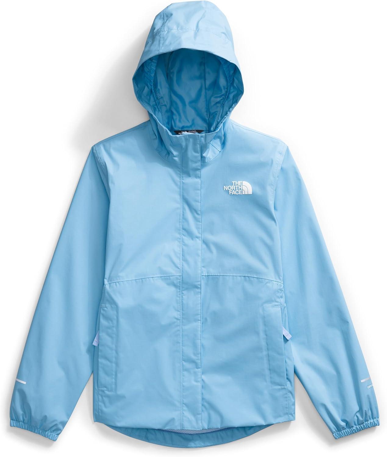 imageTHE NORTH FACE Girls Antora Rain Jacket Waterproof Breathable 3piece Hood Secure Zip Hand PocketCornflower