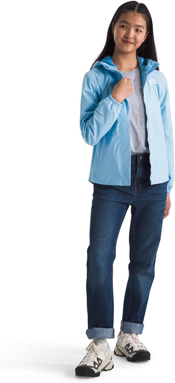 imageTHE NORTH FACE Girls Antora Rain Jacket Waterproof Breathable 3piece Hood Secure Zip Hand PocketCornflower