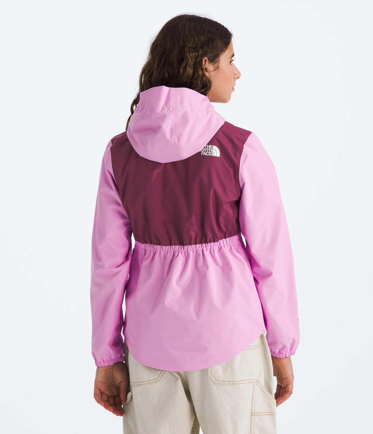 imageTHE NORTH FACE Girls Antora Rain Jacket Waterproof Breathable 3piece Hood Secure Zip Hand PocketCyber Pink
