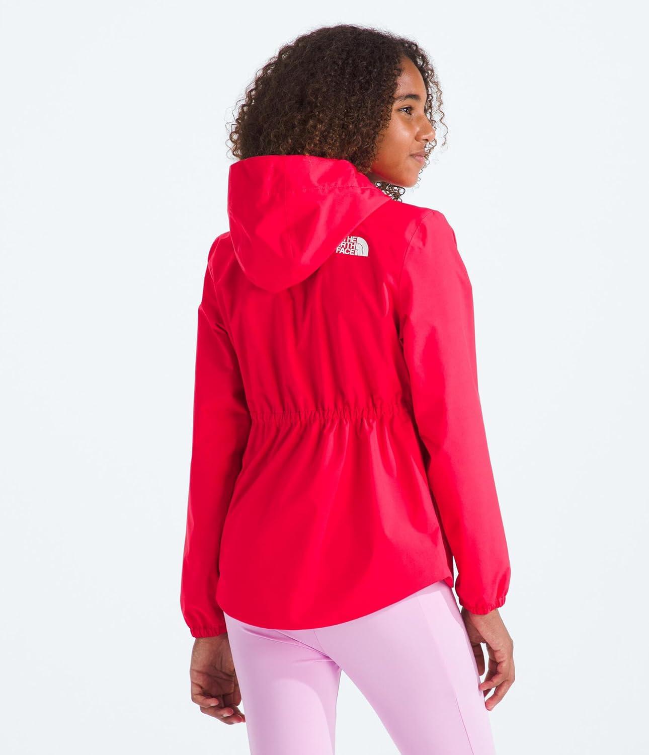 imageTHE NORTH FACE Girls Antora Rain Jacket Waterproof Breathable 3piece Hood Secure Zip Hand PocketHibiscus