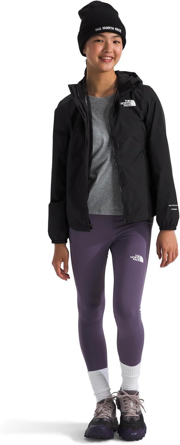 imageTHE NORTH FACE Girls Antora Rain Jacket Waterproof Breathable 3piece Hood Secure Zip Hand PocketTnf Black