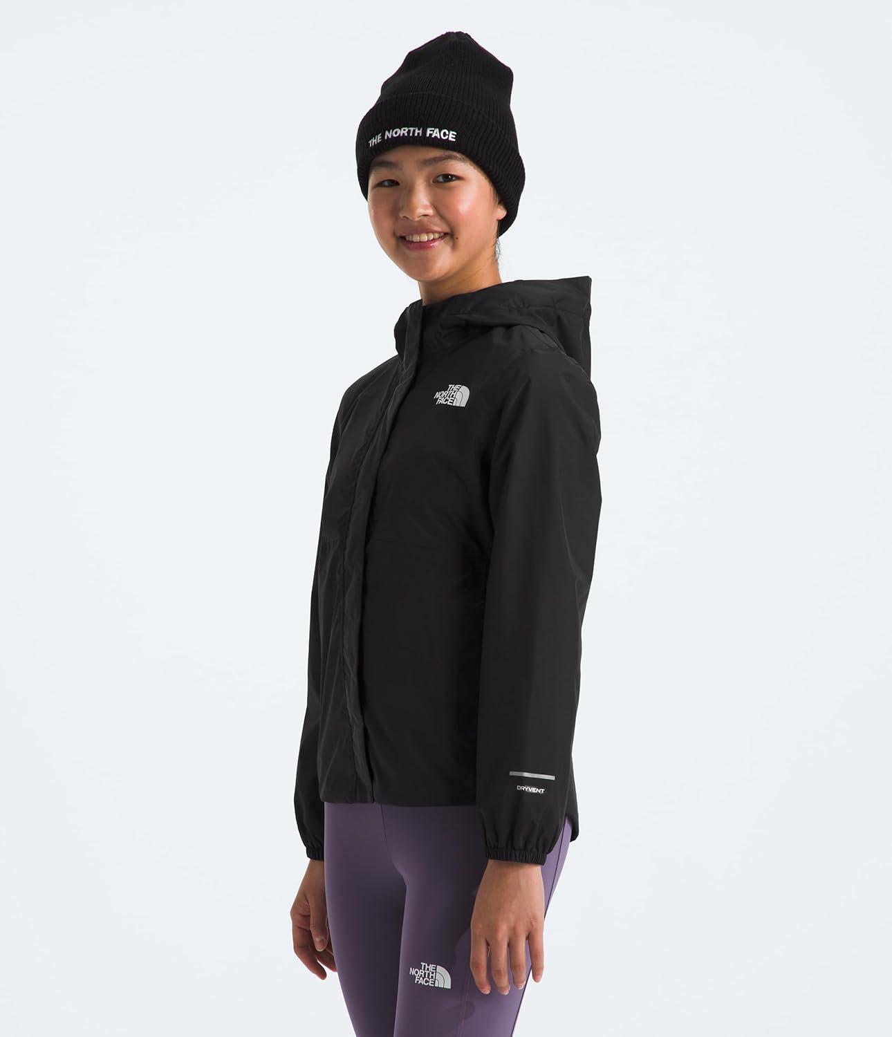 imageTHE NORTH FACE Girls Antora Rain Jacket Waterproof Breathable 3piece Hood Secure Zip Hand PocketTnf Black