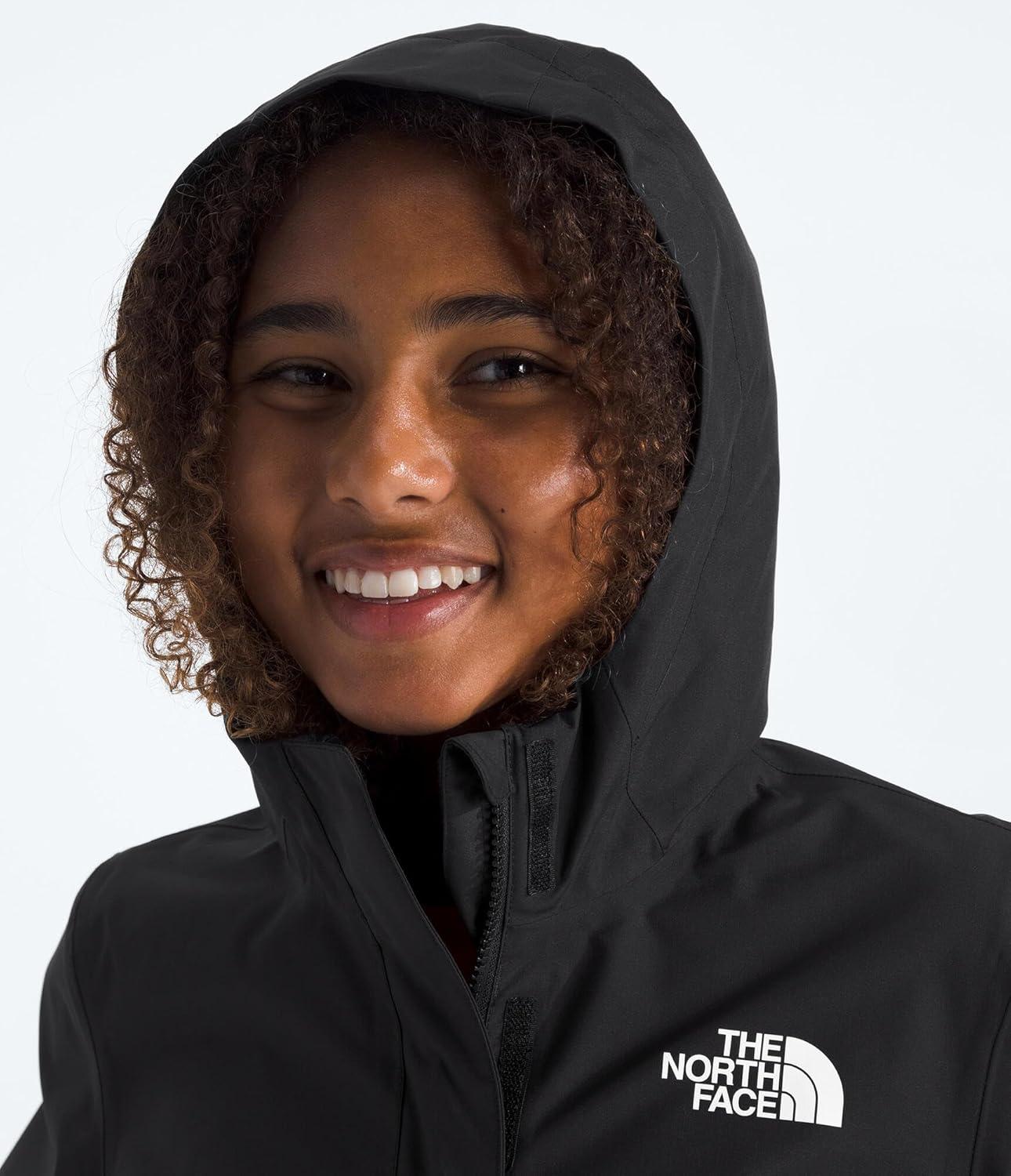 imageTHE NORTH FACE Girls Antora Rain Jacket Waterproof Breathable 3piece Hood Secure Zip Hand PocketTnf BlackTnf Black