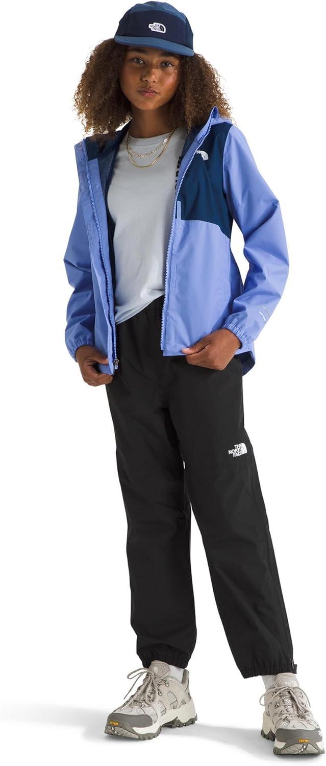 imageTHE NORTH FACE Girls Antora Rain Jacket Waterproof Breathable 3piece Hood Secure Zip Hand PocketVirtual Blue
