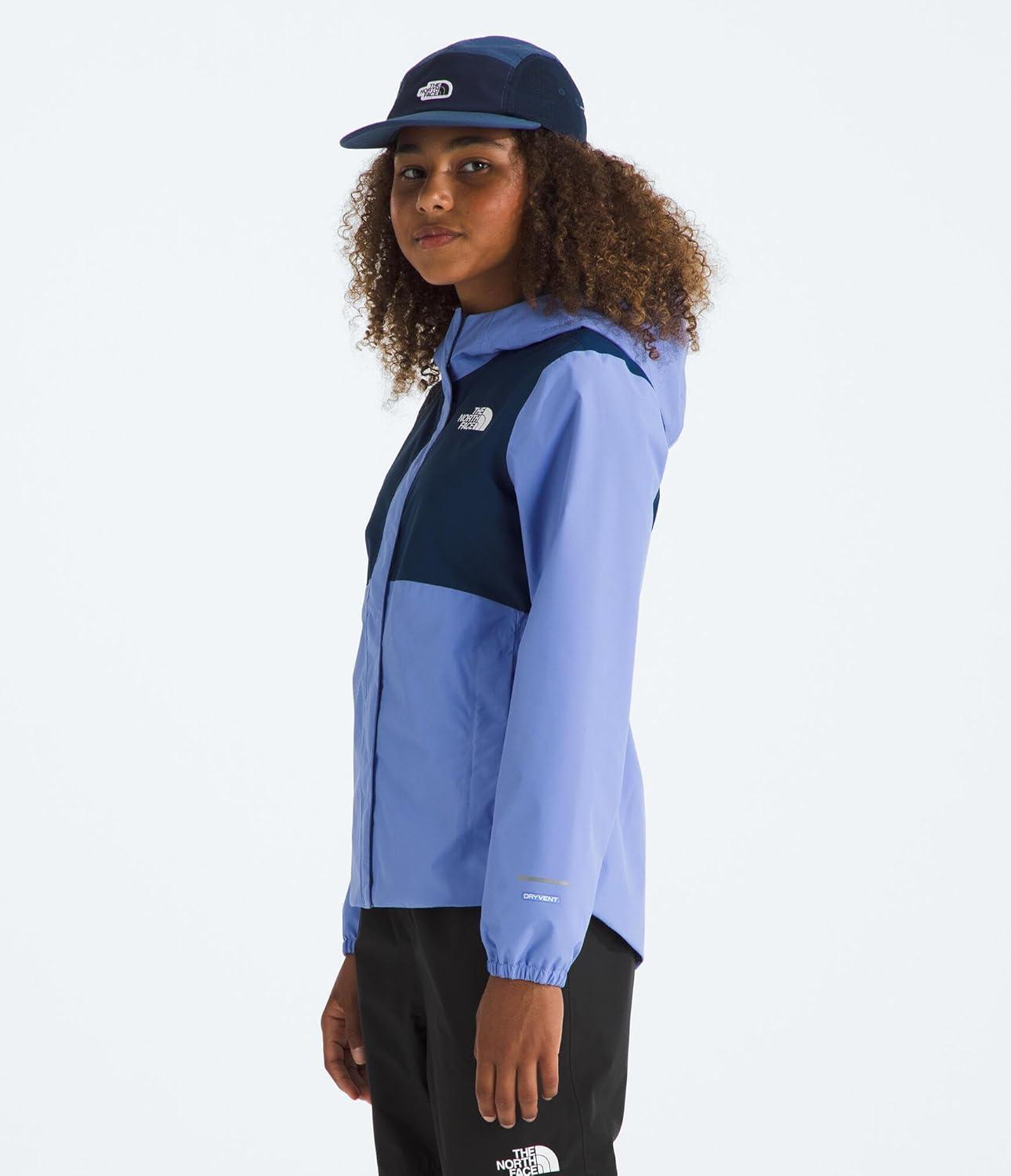 imageTHE NORTH FACE Girls Antora Rain Jacket Waterproof Breathable 3piece Hood Secure Zip Hand PocketVirtual Blue