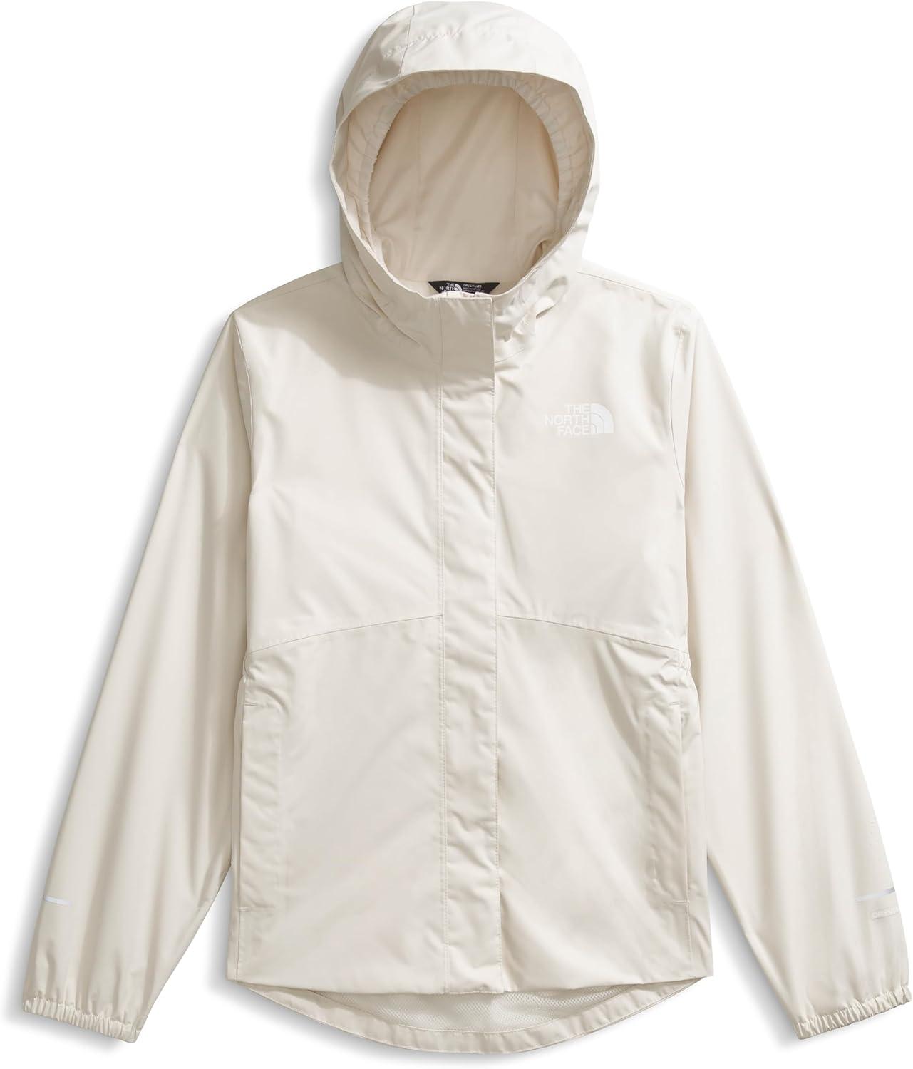 imageTHE NORTH FACE Girls Antora Rain Jacket Waterproof Breathable 3piece Hood Secure Zip Hand PocketWhite DuneWhite Dune