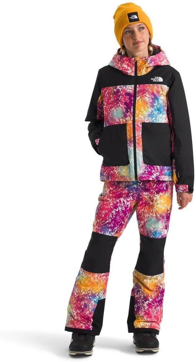 imageTHE NORTH FACE Girls Freedom Insulated PantRadiant Poppy Blowing Wind Print