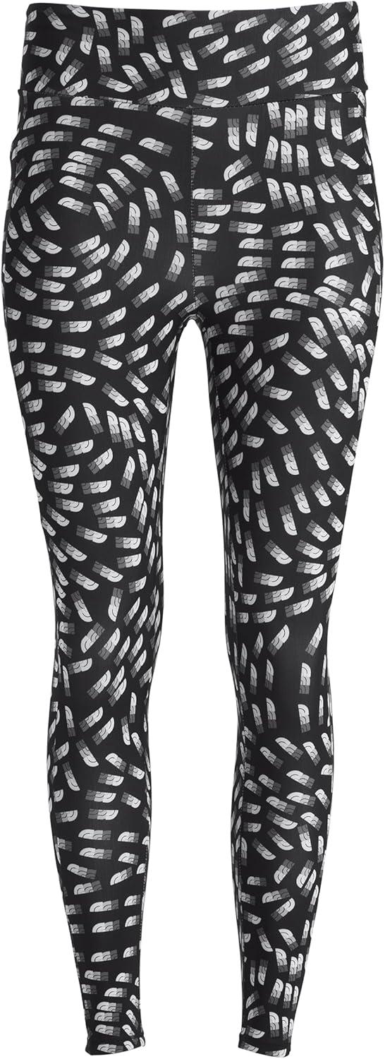 imageTHE NORTH FACE Girls Never Stop Tights Athletic Leggings for Kids Moisture Wicking Fabric Media Pocket Wide WaistbandTnf Black Vector Field Print