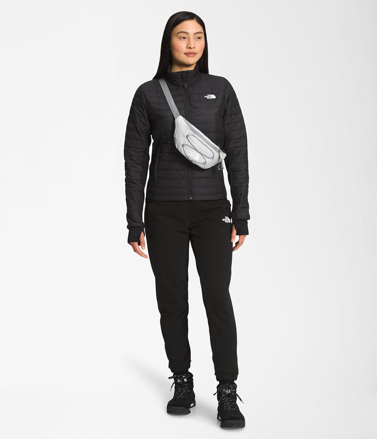 imageTHE NORTH FACE Jester Lumbar Pack Fanny Pack With Water Repellent Finish 22 Liters Crossbody Adjustable StrapTNF White Metallic MlangeMid GreyNPF
