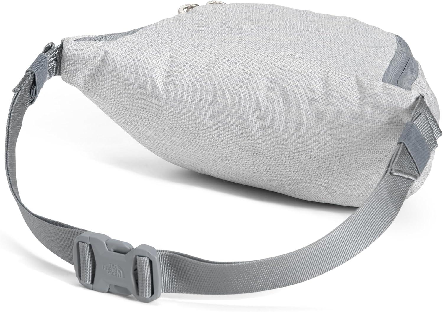 imageTHE NORTH FACE Jester Lumbar Pack Fanny Pack With Water Repellent Finish 22 Liters Crossbody Adjustable StrapTNF White Metallic MlangeMid GreyNPF