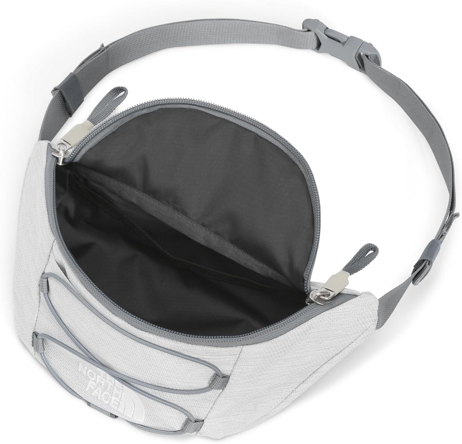 imageTHE NORTH FACE Jester Lumbar Pack Fanny Pack With Water Repellent Finish 22 Liters Crossbody Adjustable StrapTNF White Metallic MlangeMid GreyNPF