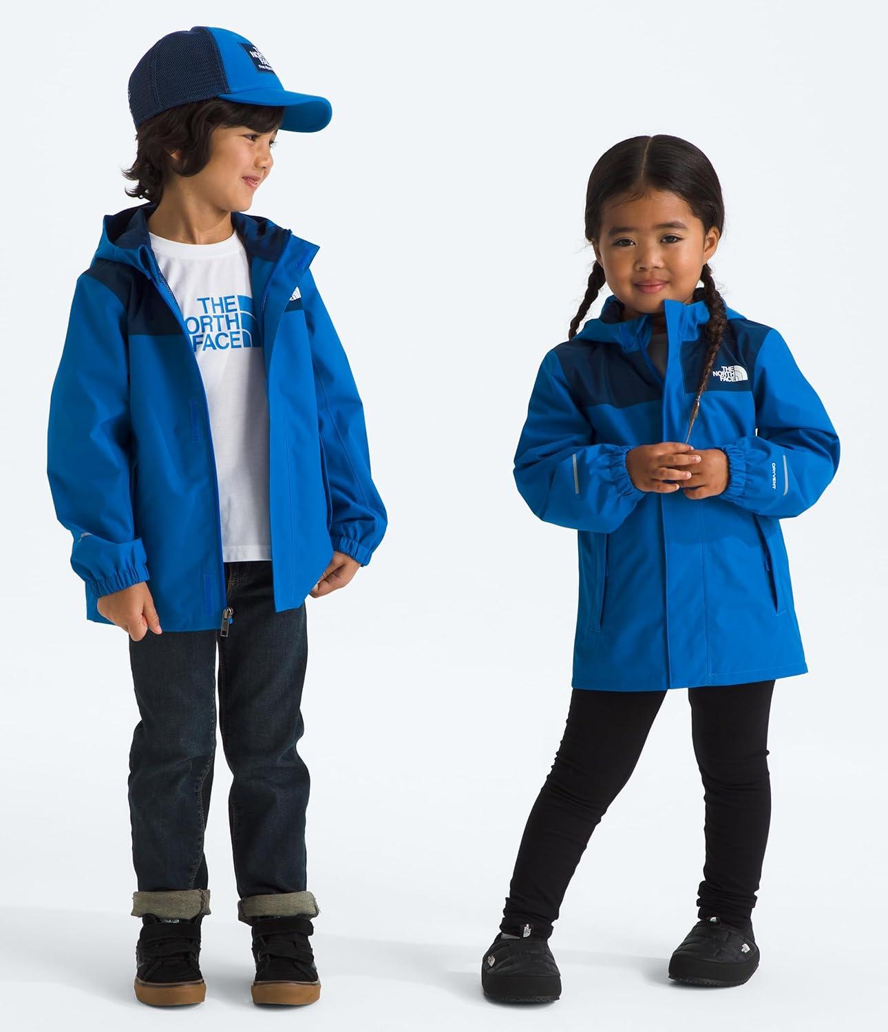imageTHE NORTH FACE Kids Antora Rain Jacket Waterproof Breathable 3piece Hood Secure Zip Hand PocketHero Blue