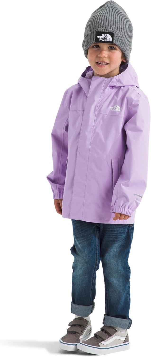 imageTHE NORTH FACE Kids Antora Rain Jacket Waterproof Breathable 3piece Hood Secure Zip Hand PocketLite Lilac
