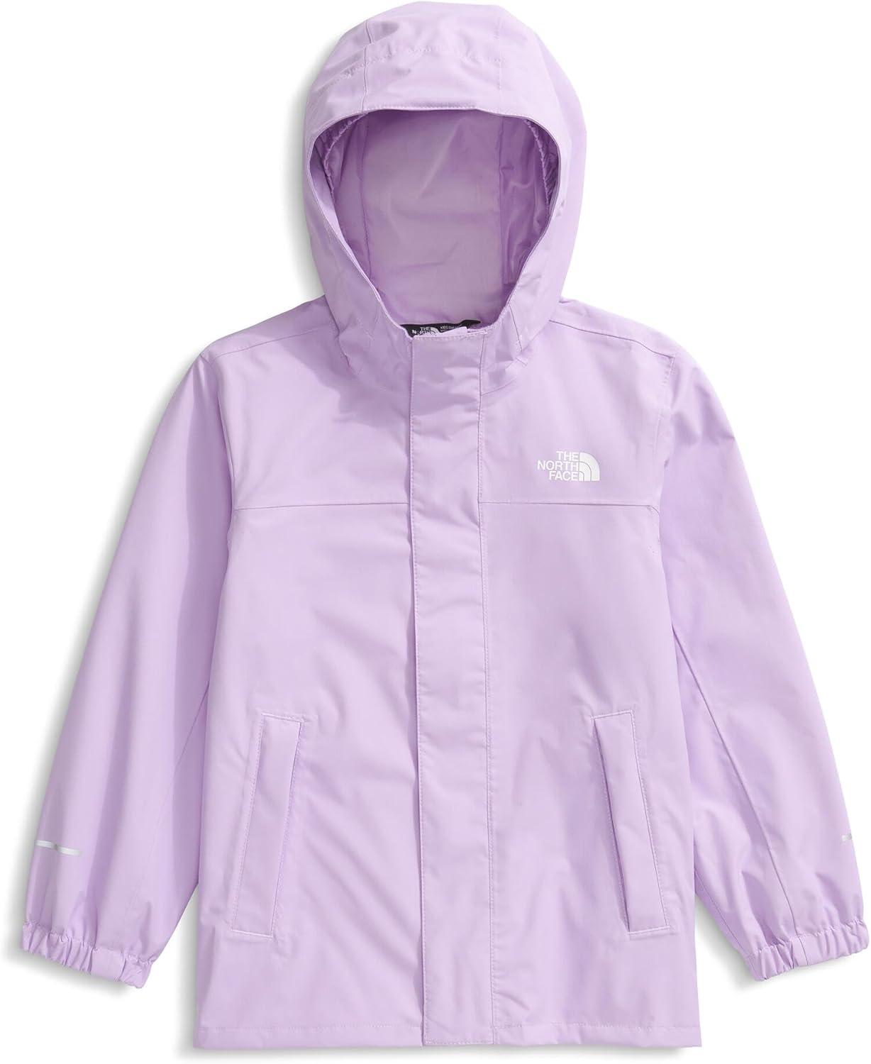imageTHE NORTH FACE Kids Antora Rain Jacket Waterproof Breathable 3piece Hood Secure Zip Hand PocketLite Lilac