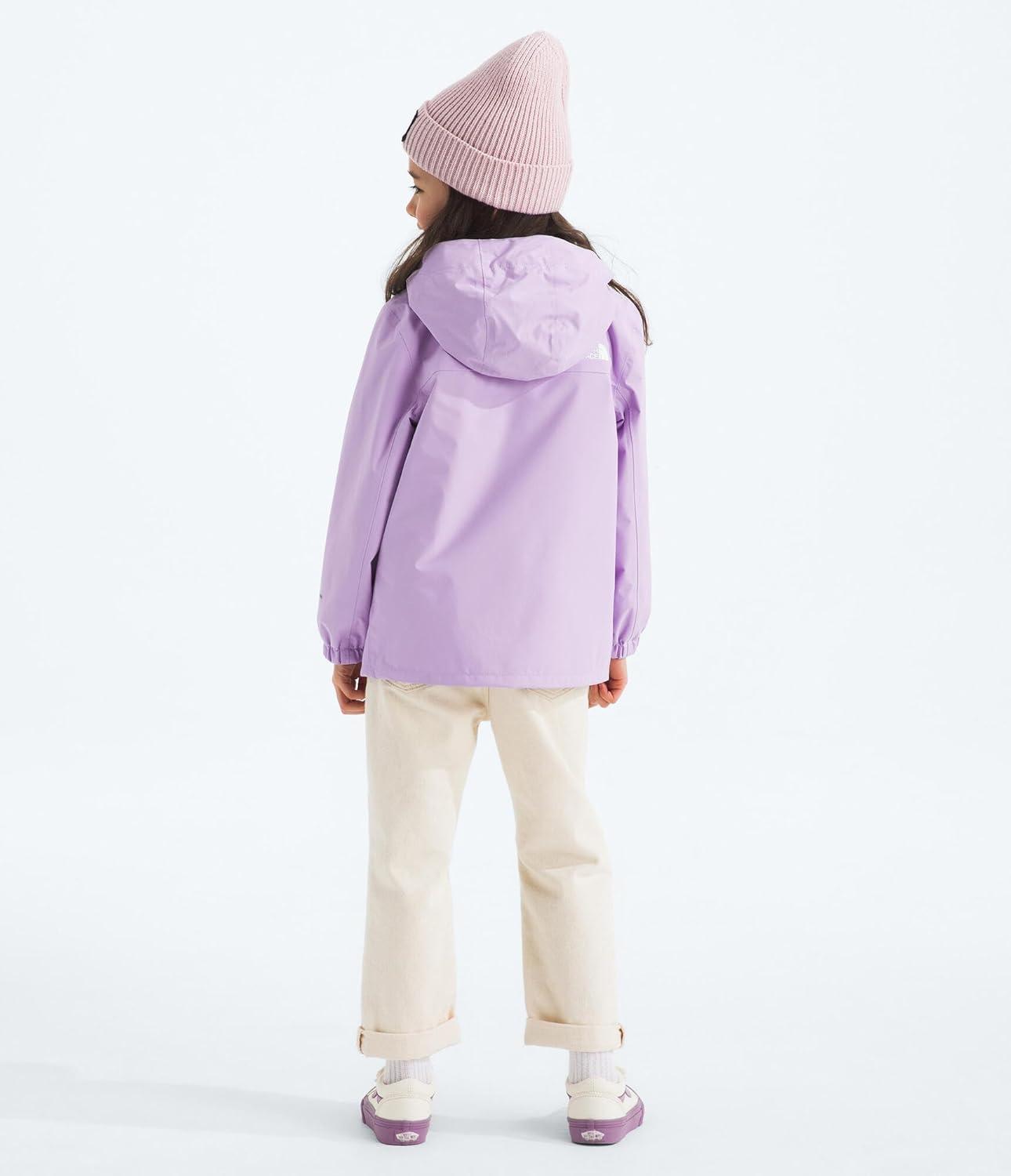 imageTHE NORTH FACE Kids Antora Rain Jacket Waterproof Breathable 3piece Hood Secure Zip Hand PocketLite Lilac