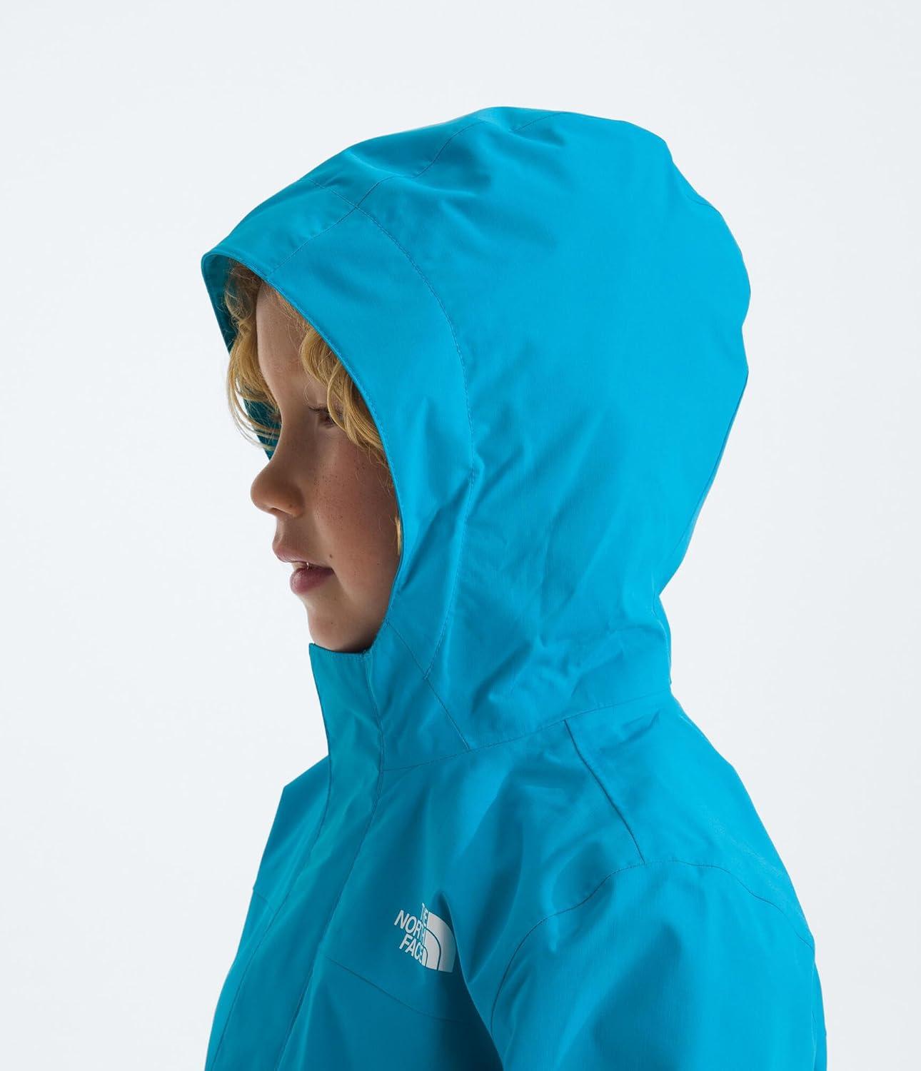 imageTHE NORTH FACE Kids Antora Rain Jacket Waterproof Breathable 3piece Hood Secure Zip Hand PocketMeridian Blue