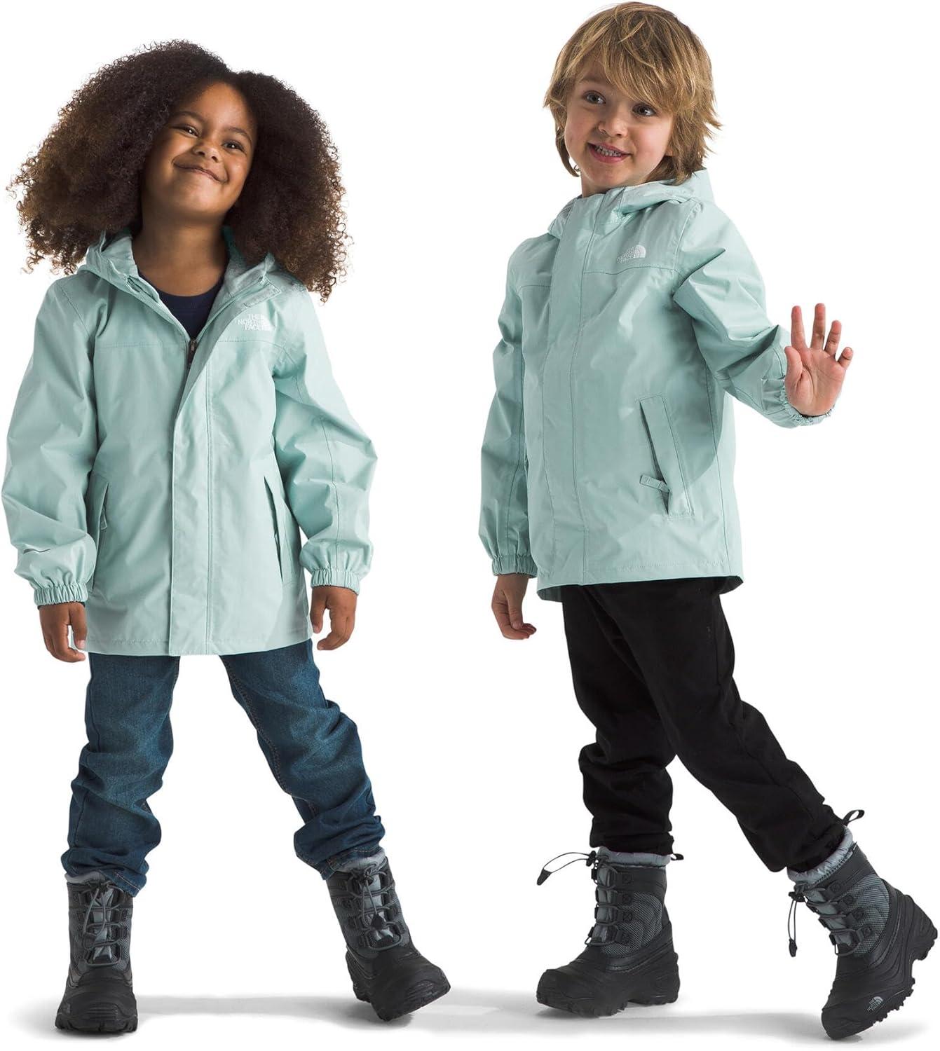 imageTHE NORTH FACE Kids Antora Rain Jacket Waterproof Breathable 3piece Hood Secure Zip Hand PocketMuted Pine