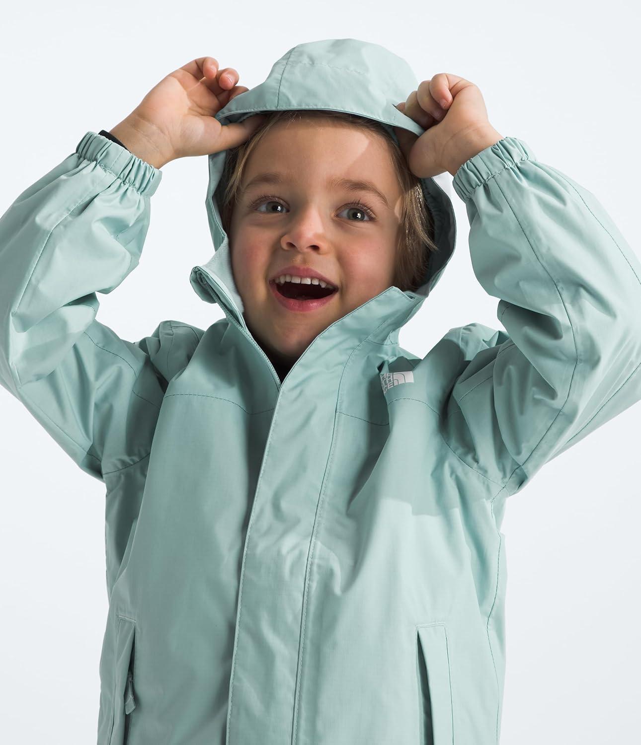 imageTHE NORTH FACE Kids Antora Rain Jacket Waterproof Breathable 3piece Hood Secure Zip Hand PocketMuted Pine