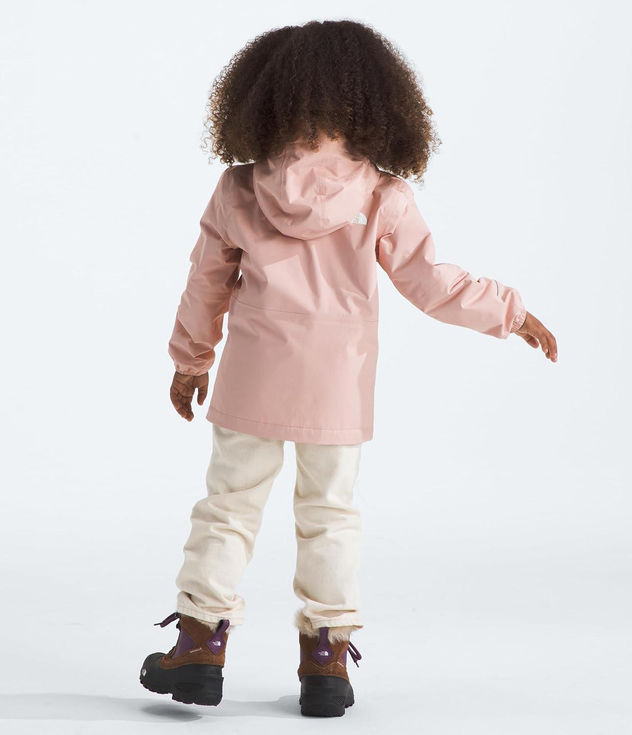 imageTHE NORTH FACE Kids Antora Rain Jacket Waterproof Breathable 3piece Hood Secure Zip Hand PocketPink Moss