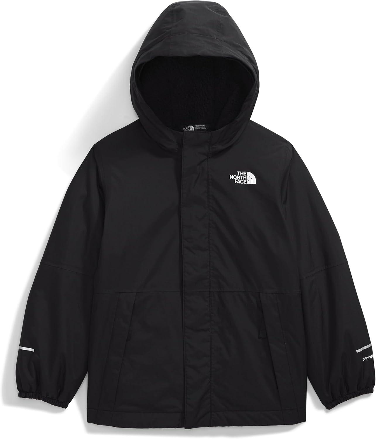imageTHE NORTH FACE Kids Antora Rain Jacket Waterproof Breathable 3piece Hood Secure Zip Hand PocketTnf Black