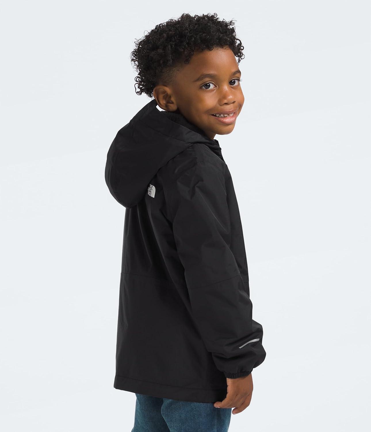 imageTHE NORTH FACE Kids Antora Rain Jacket Waterproof Breathable 3piece Hood Secure Zip Hand PocketTnf Black