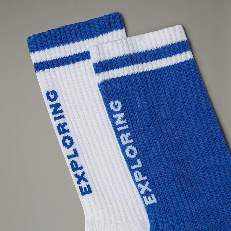 imageTHE NORTH FACE Unisex Everyday Nse Crew SockTnf BlueTnf White
