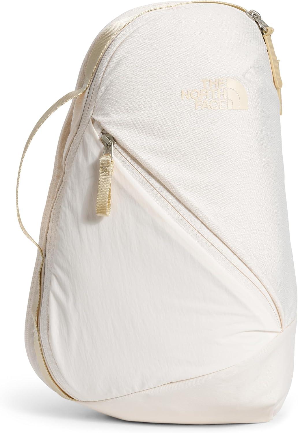 imageTHE NORTH FACE Womens Isabella SIing Slim Carry Crossbody Bag With Large Main Compartment Water RepellentGardenia White Dark HeatherGravelnpf