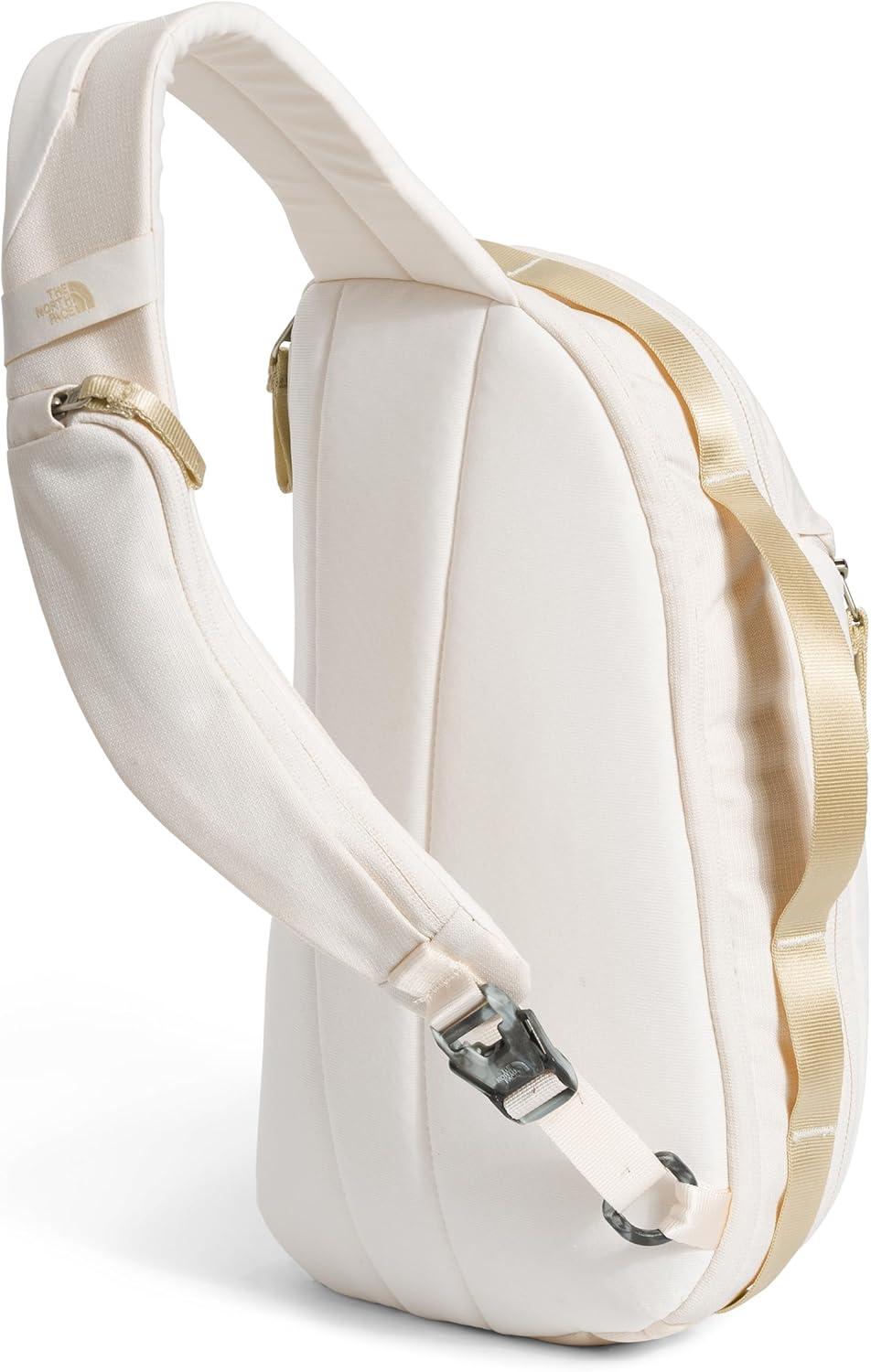 imageTHE NORTH FACE Womens Isabella SIing Slim Carry Crossbody Bag With Large Main Compartment Water RepellentGardenia White Dark HeatherGravelnpf