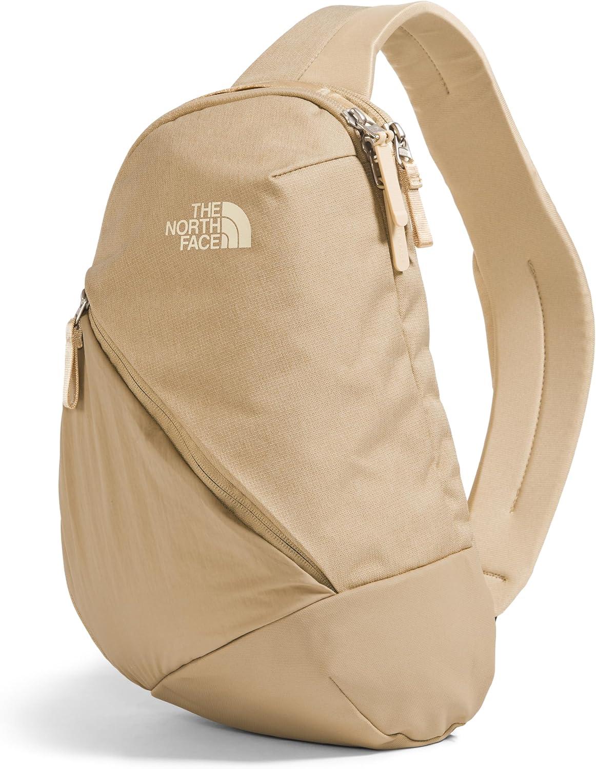 imageTHE NORTH FACE Womens Isabella SIing Slim Carry Crossbody Bag With Large Main Compartment Water RepellentKhaki Stone Dark HeatherKhaki Stone