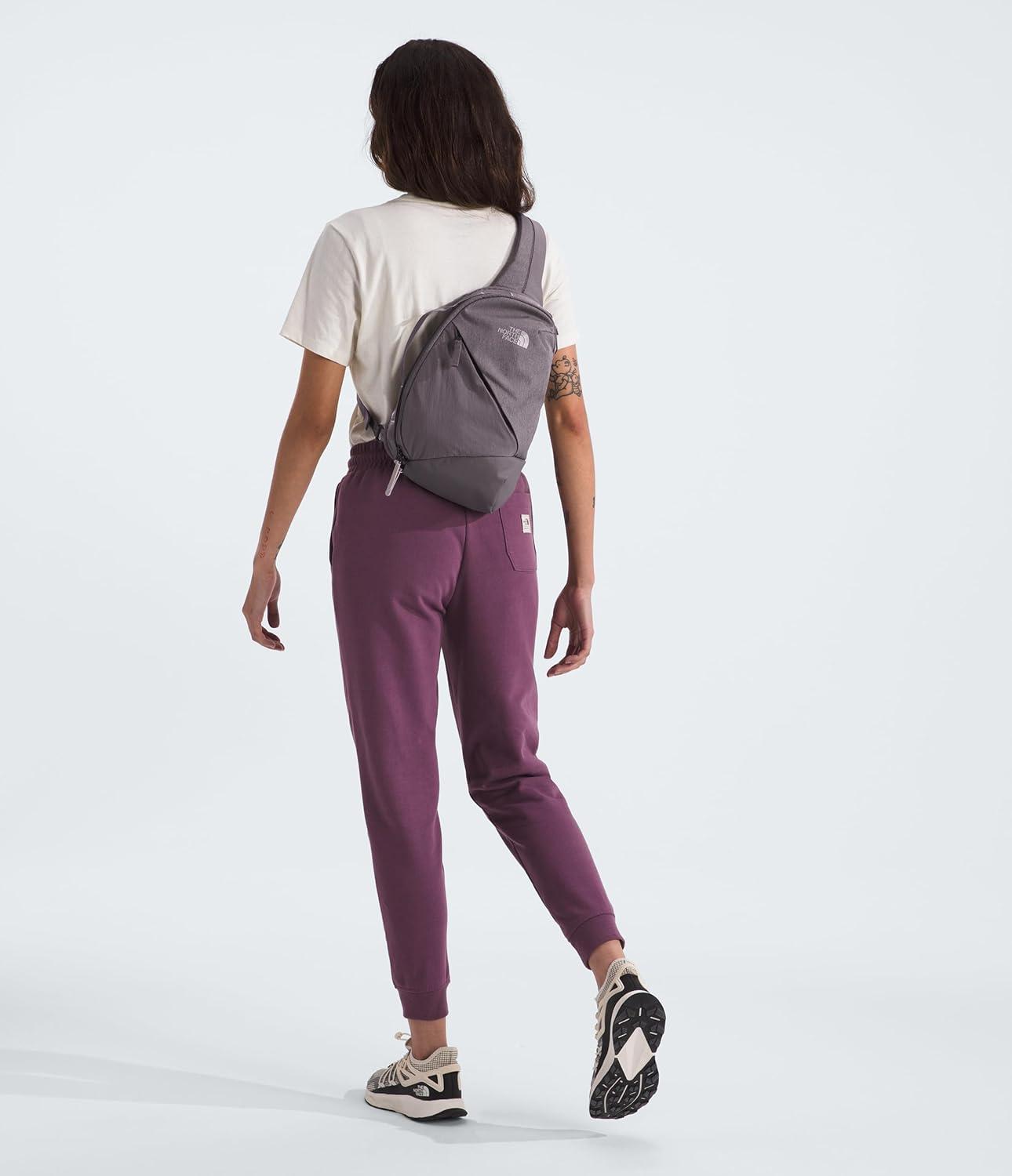 imageTHE NORTH FACE Womens Isabella SIing Slim Carry Crossbody Bag With Large Main Compartment Water RepellentLunar Stone Dark HeatherLunar Stone