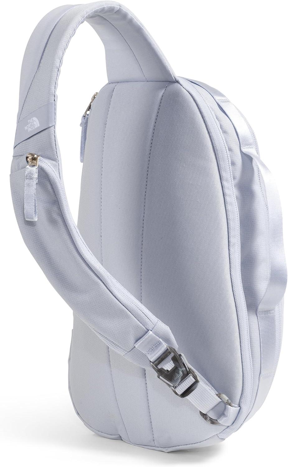 imageTHE NORTH FACE Womens Isabella SIing Slim Carry Crossbody Bag With Large Main Compartment Water RepellentMystic Haze Dark HeatherTnf White