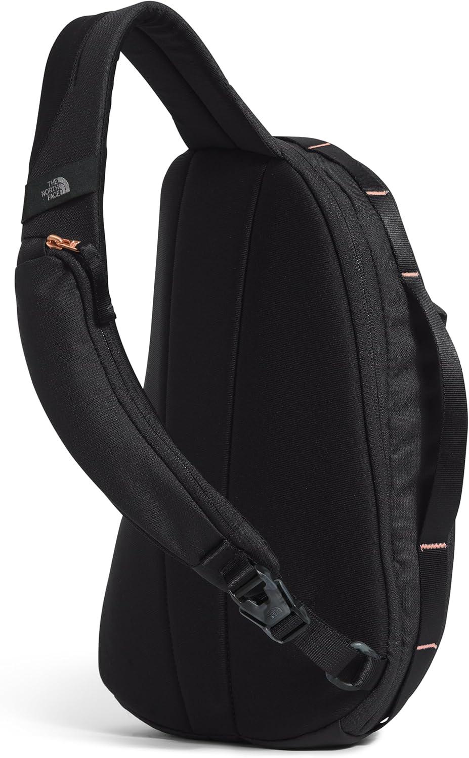 imageTHE NORTH FACE Womens Isabella SIing Slim Carry Crossbody Bag With Large Main Compartment Water RepellentTnf Black Light HeatherBurnt Coral Metallicnpf
