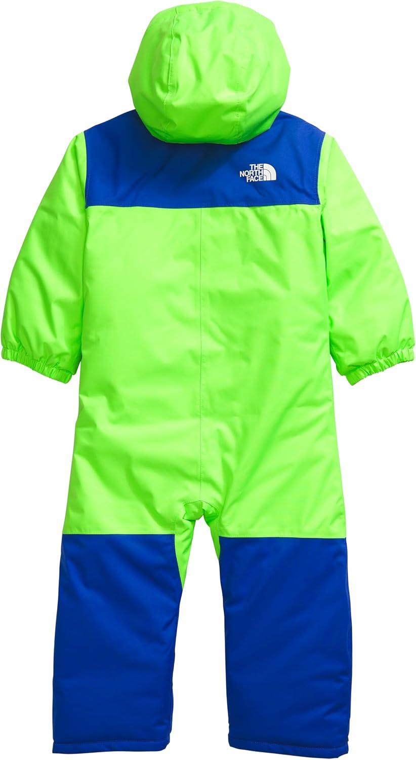 imageTHE NORTH FACE unisex baby Freedom Snowsuit Insulated Winter Snowsuit Water Repellent 3 Piece Hood With Rain Guard TunnelSafety Green