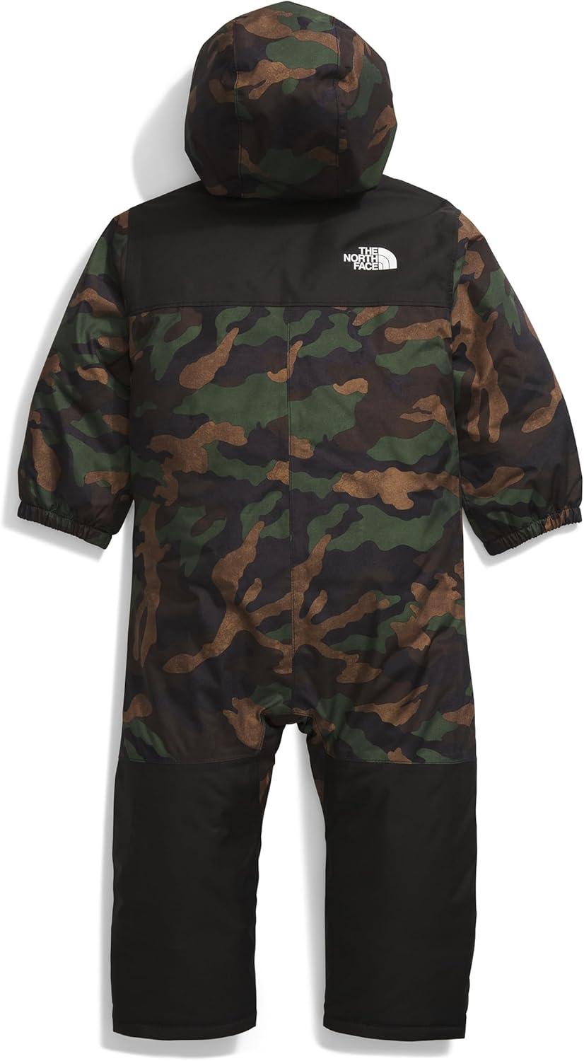 imageTHE NORTH FACE unisex baby Freedom Snowsuit Insulated Winter Snowsuit Water Repellent 3 Piece Hood With Rain Guard TunnelTnf Black Tnf Camo Small Print
