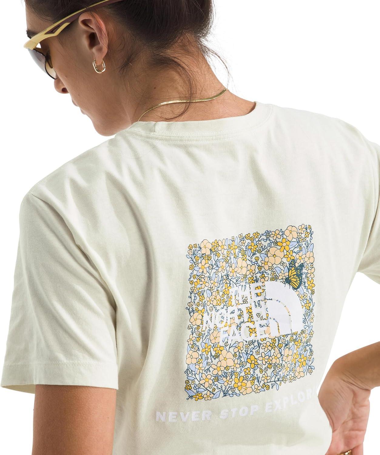 imageThe North FACE Womens Evolution Floral Box NSE Short Sleeve TeeWhite Dune