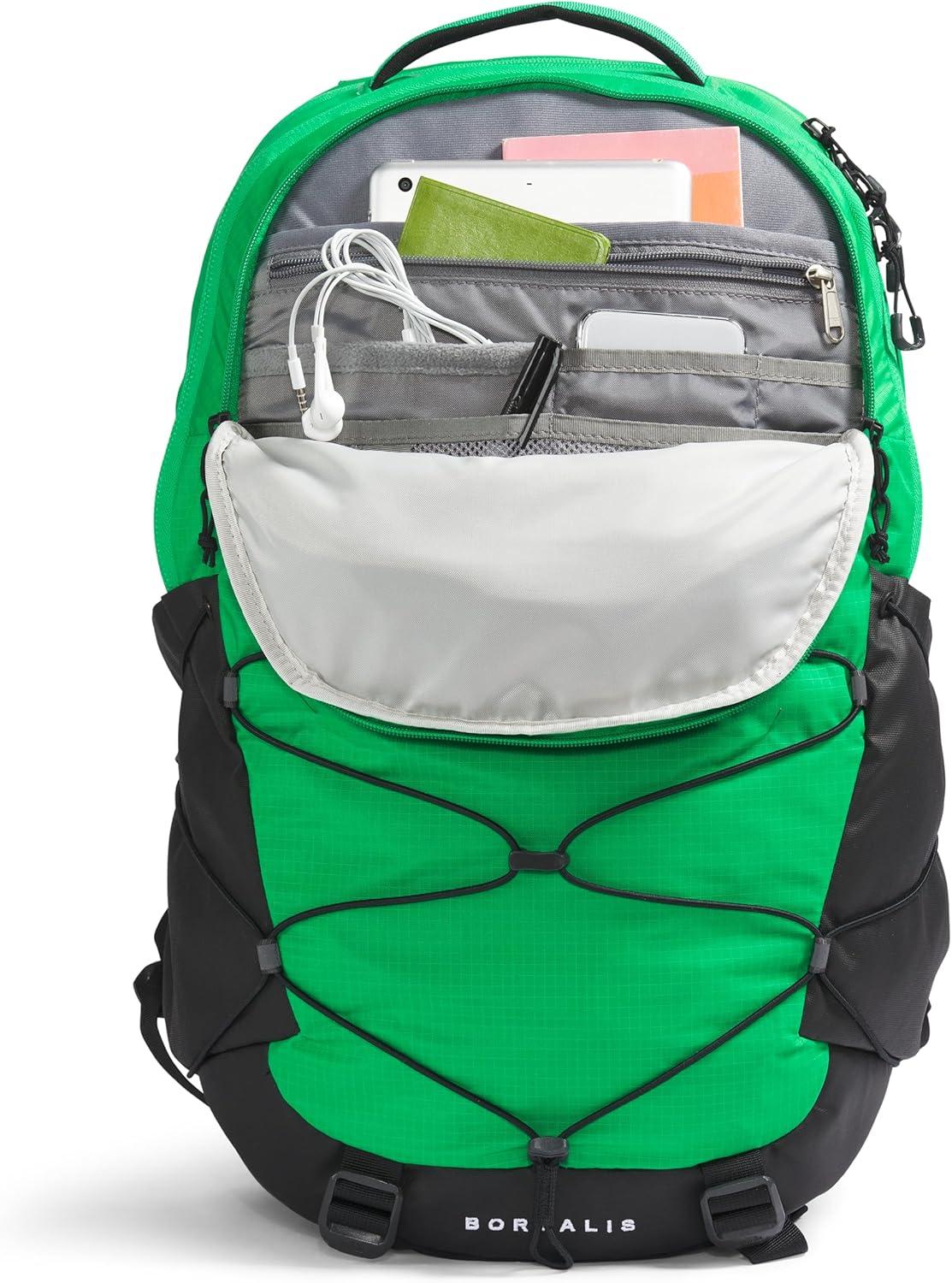 imageThe North Face Borealis Commuter Laptop Backpack Water Repellent Finish 16quot Laptop Sleeve Large Main Compartment for Everyday Carry GravelTNF BlackNPF One SizeOptic EmeraldTnf Black