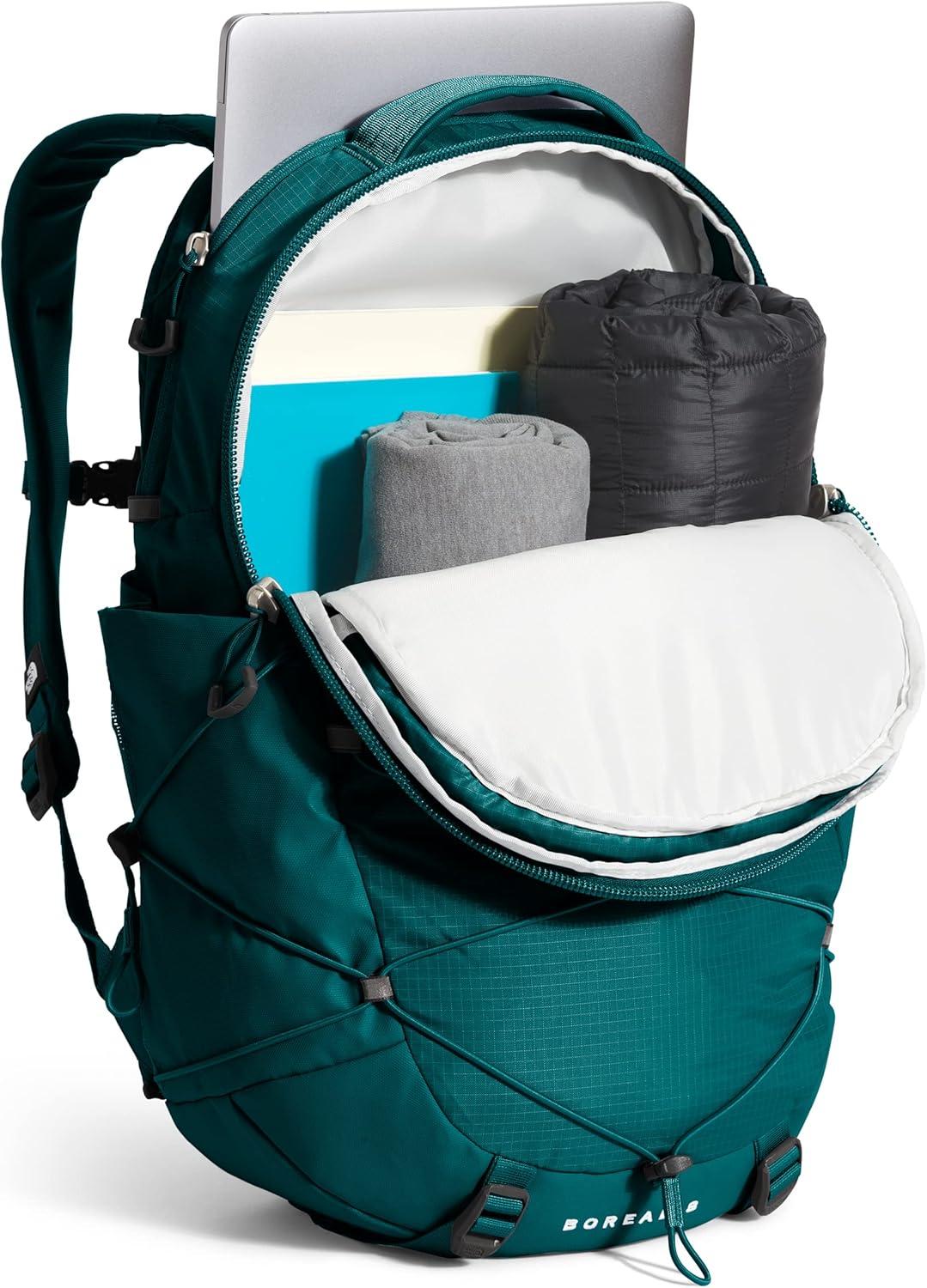 imageThe North Face Borealis Commuter Laptop Backpack Water Repellent Finish 16quot Laptop Sleeve Large Main Compartment for Everyday Carry GravelTNF BlackNPF One SizeHarbor BlueTnf White