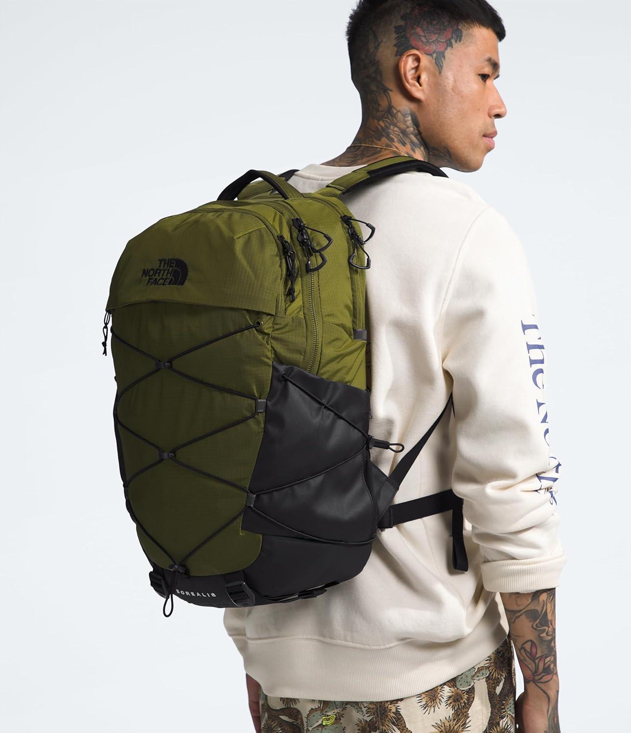 imageThe North Face Borealis Commuter Laptop Backpack Water Repellent Finish 16quot Laptop Sleeve Large Main Compartment for Everyday Carry GravelTNF BlackNPF One SizeForest OliveTnf Blacknpf